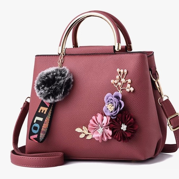 Downupdown Handbags - Downupdown Women's Floral 3D Handbag